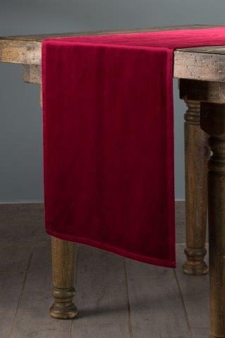 Velvet Velvet Merlot table runner